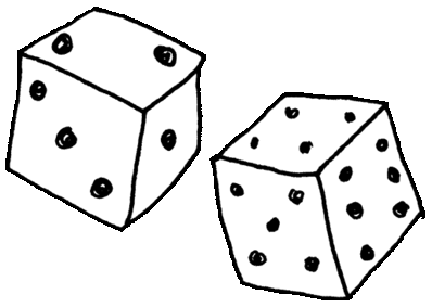 a couple of wigglin' dice